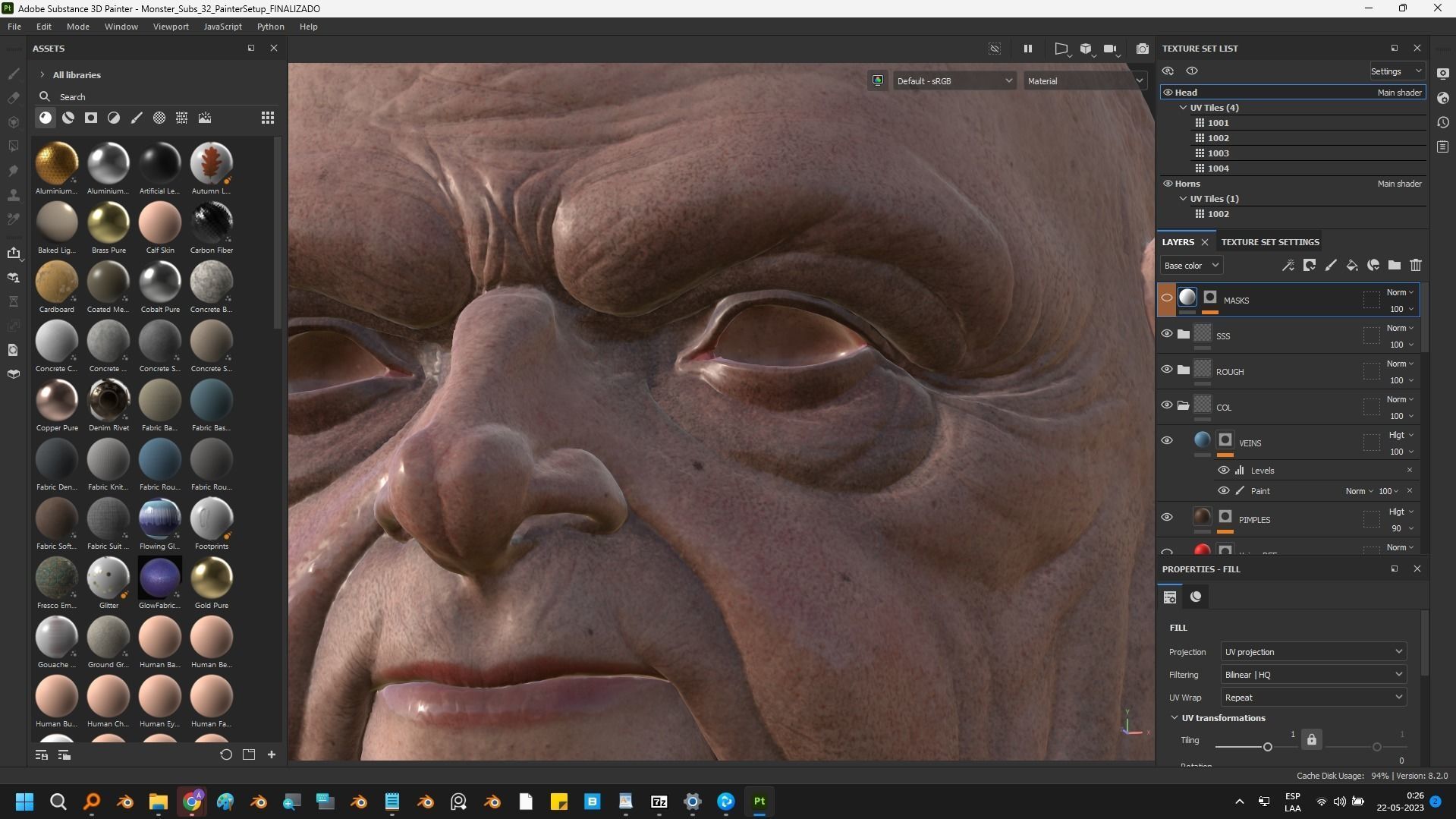 Deamon Low-poly 3D model_45