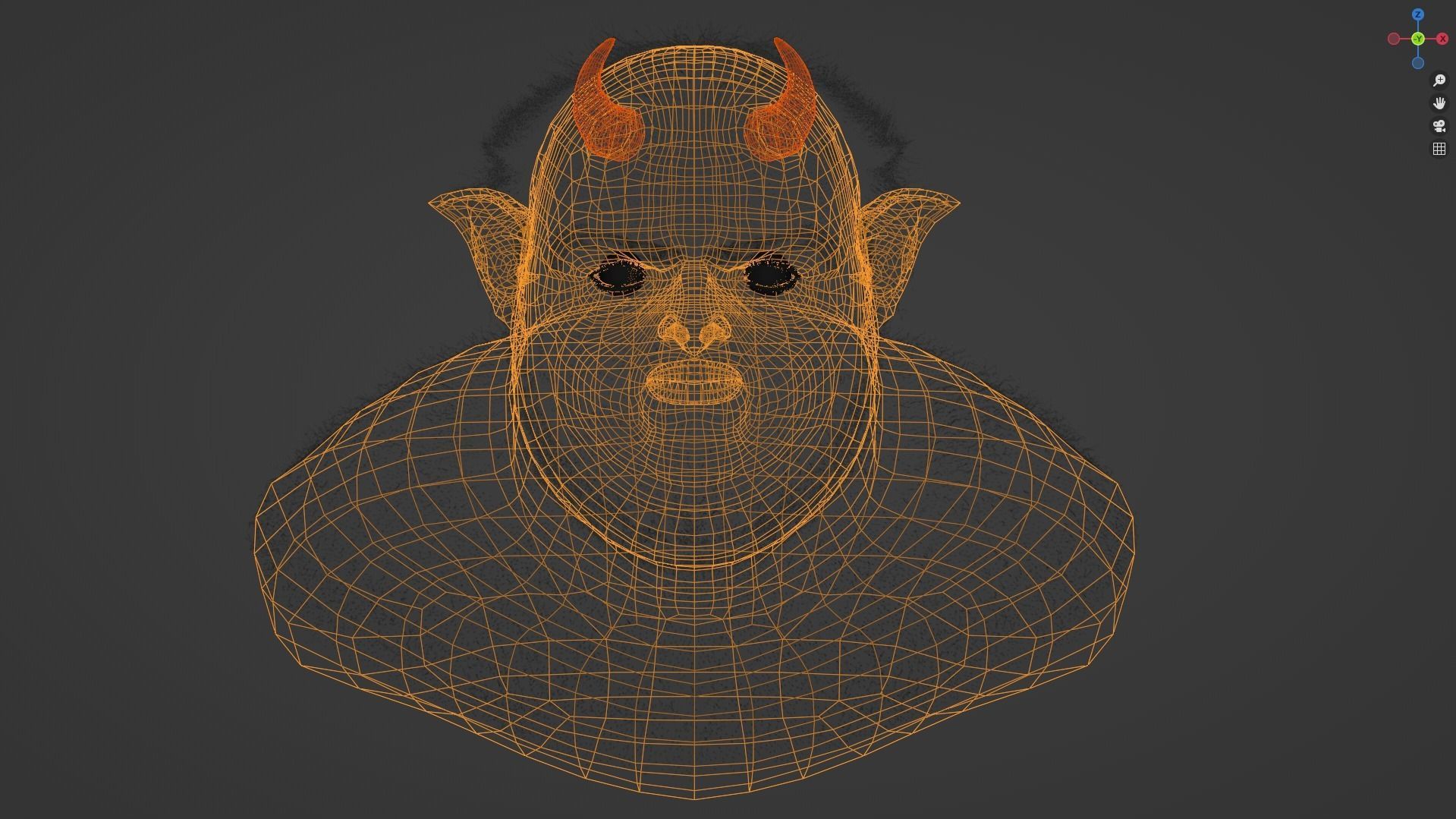 Deamon Low-poly 3D model_23