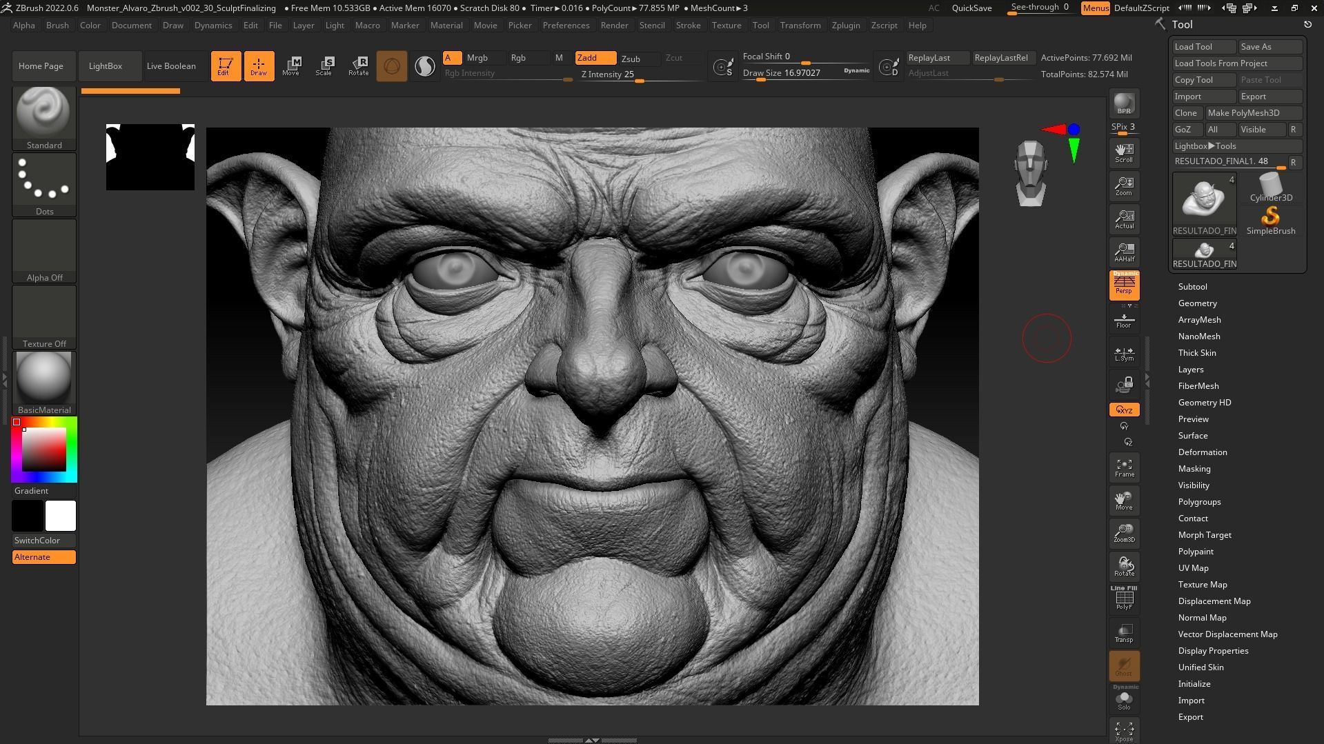 Deamon Low-poly 3D model_43