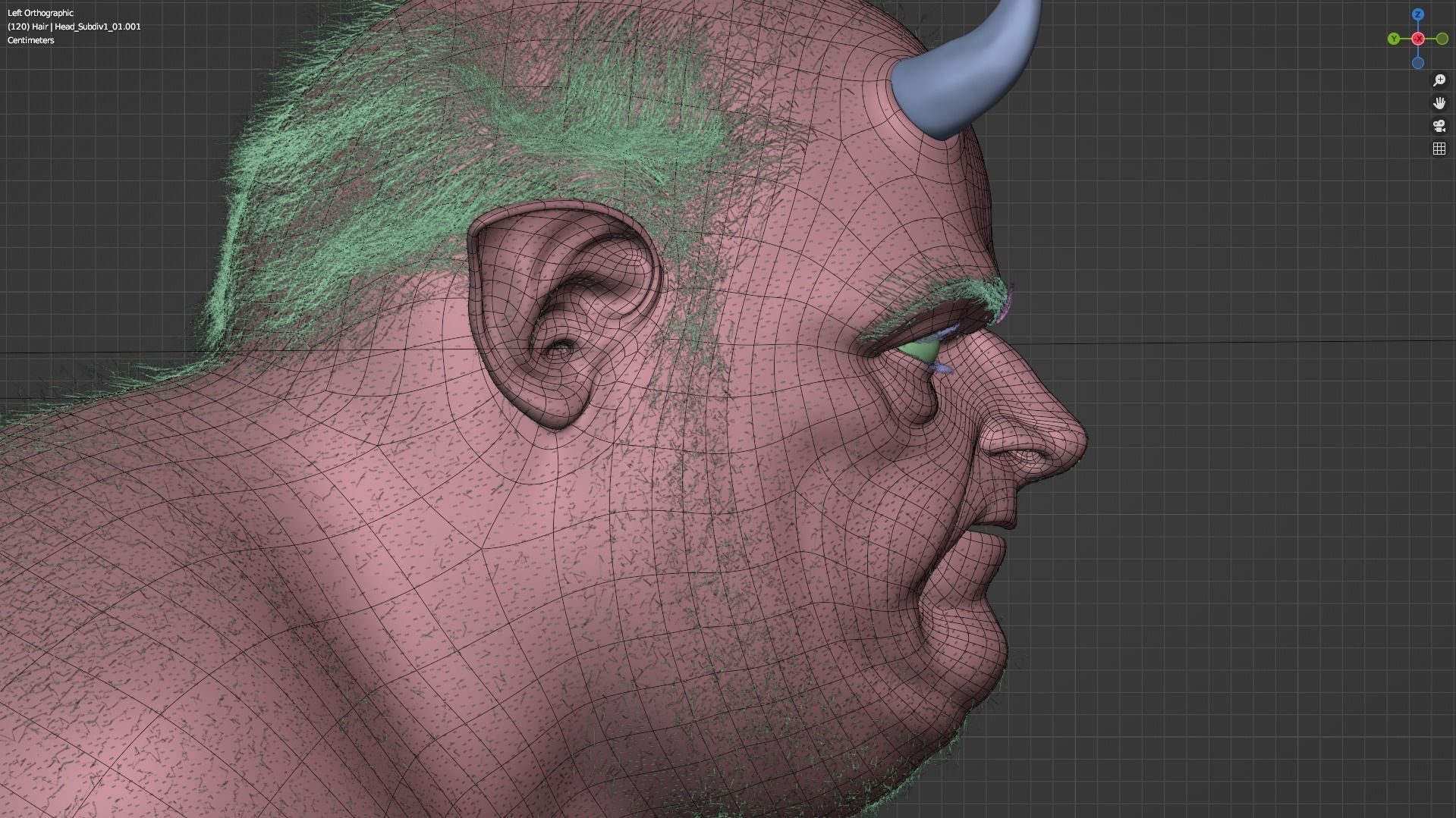 Deamon Low-poly 3D model_27