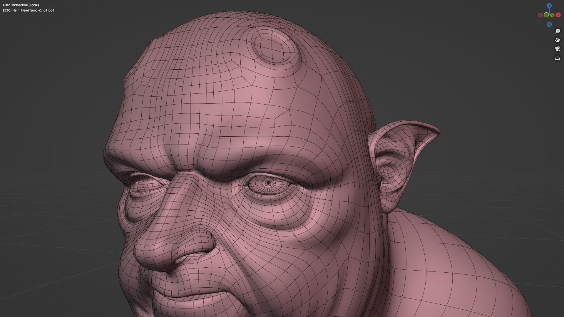 Deamon Low-poly 3D model_12