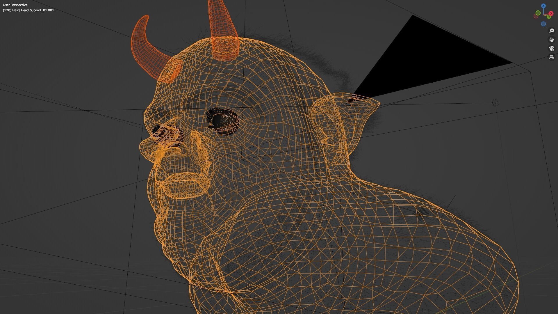 Deamon Low-poly 3D model_21