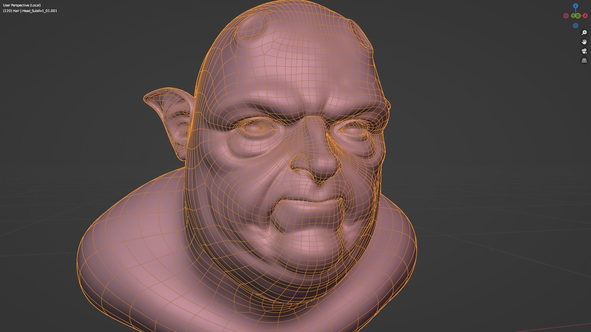 Deamon Low-poly 3D model_11