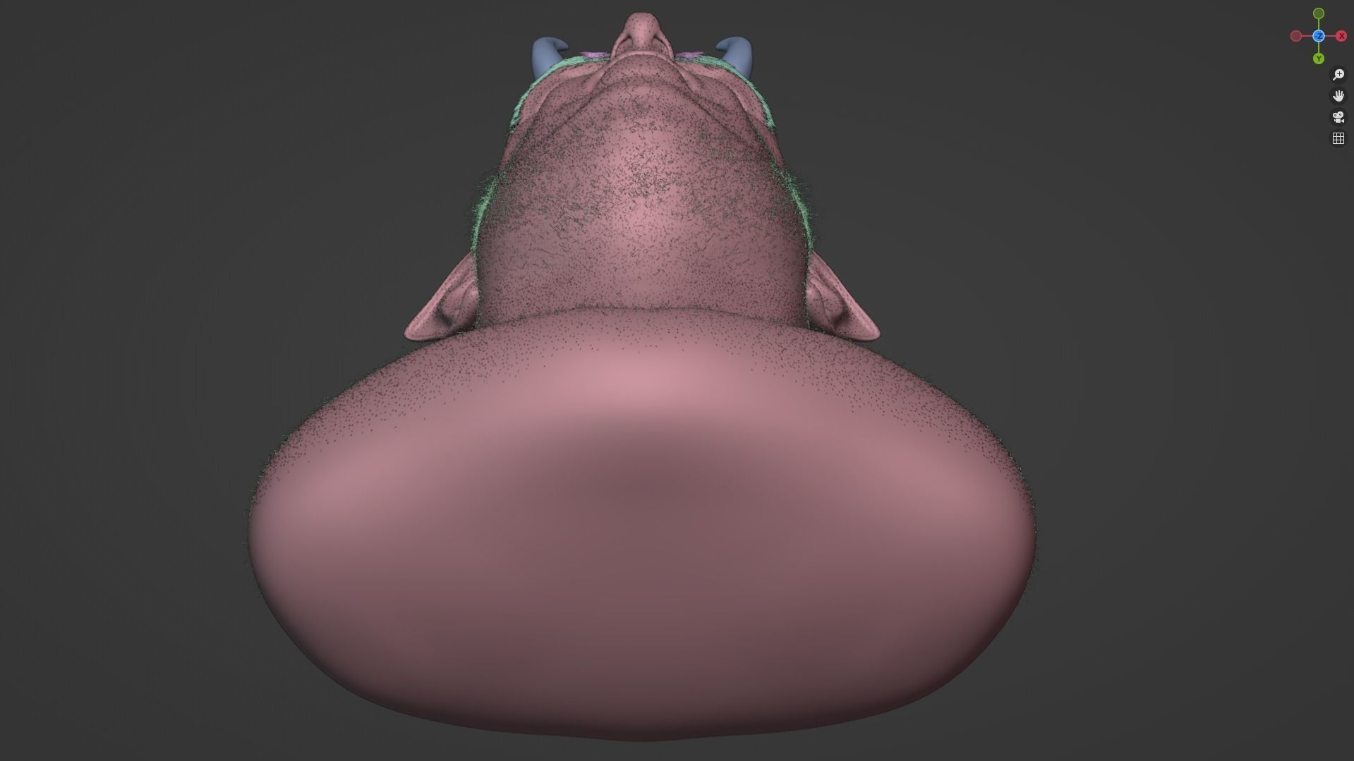 Deamon Low-poly 3D model_25