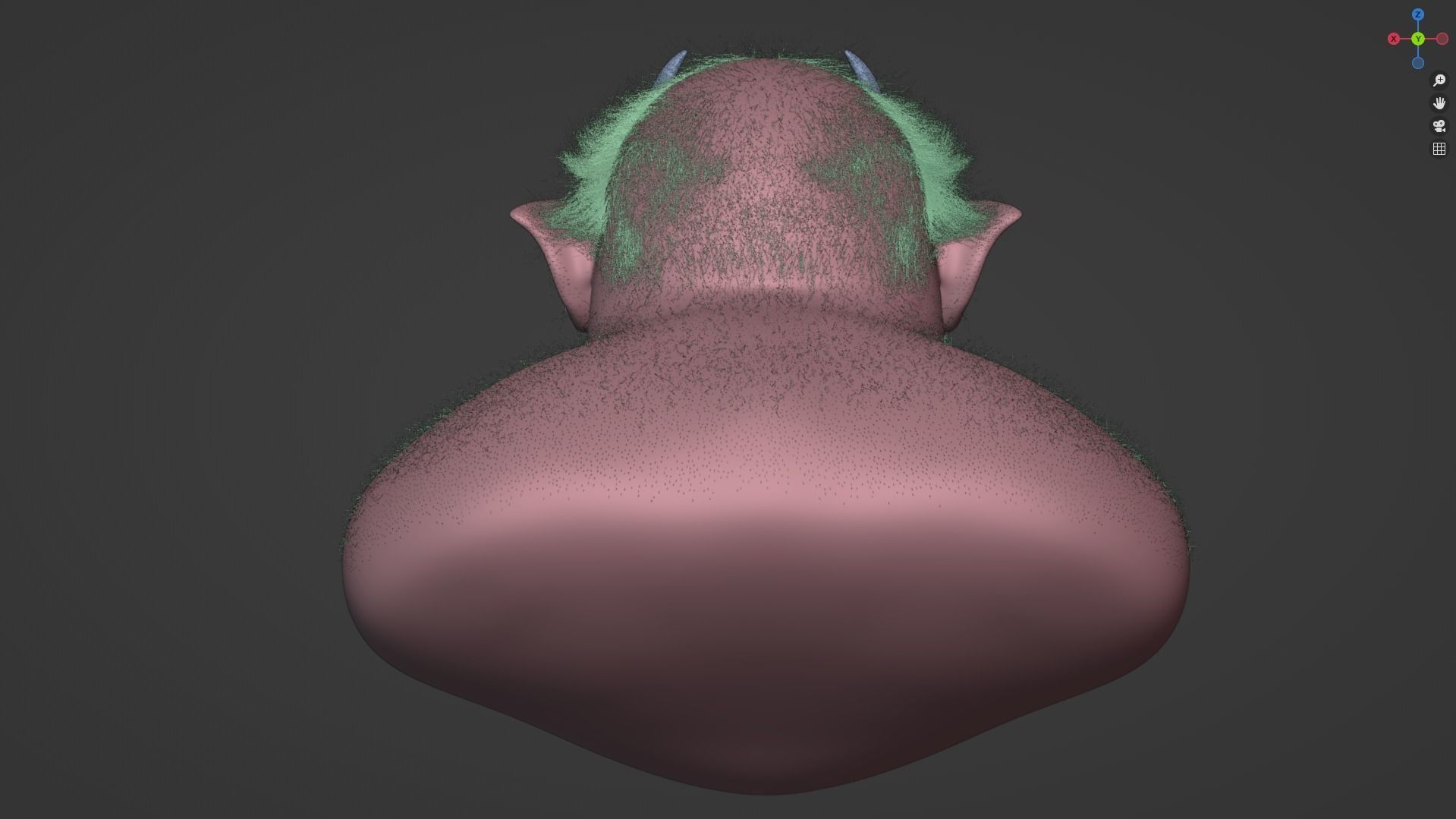 Deamon Low-poly 3D model_5