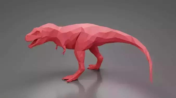 T-Rex 9 lowpoly 3D Print
