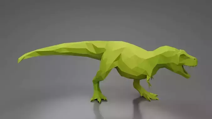 T-Rex 10 lowpoly 3D Print