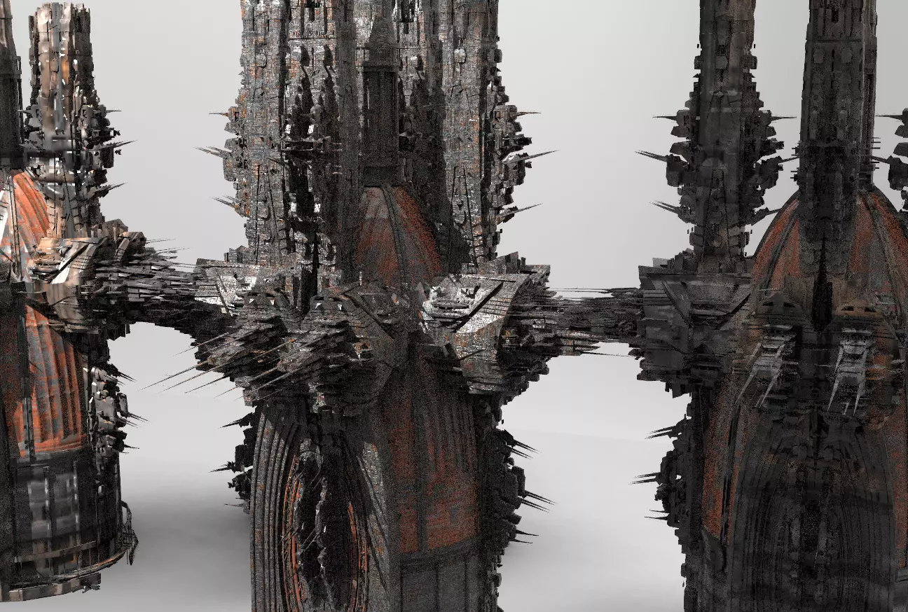 Sci Fi Fusion Emperor Elite Tower  3D model_0