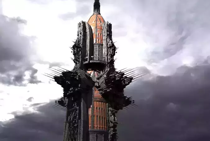 Sci Fi Fusion Emperor Elite Tower 3 3D model