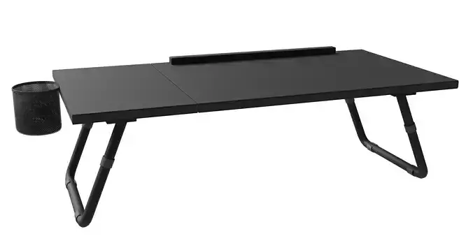 Black Table With Small Basket