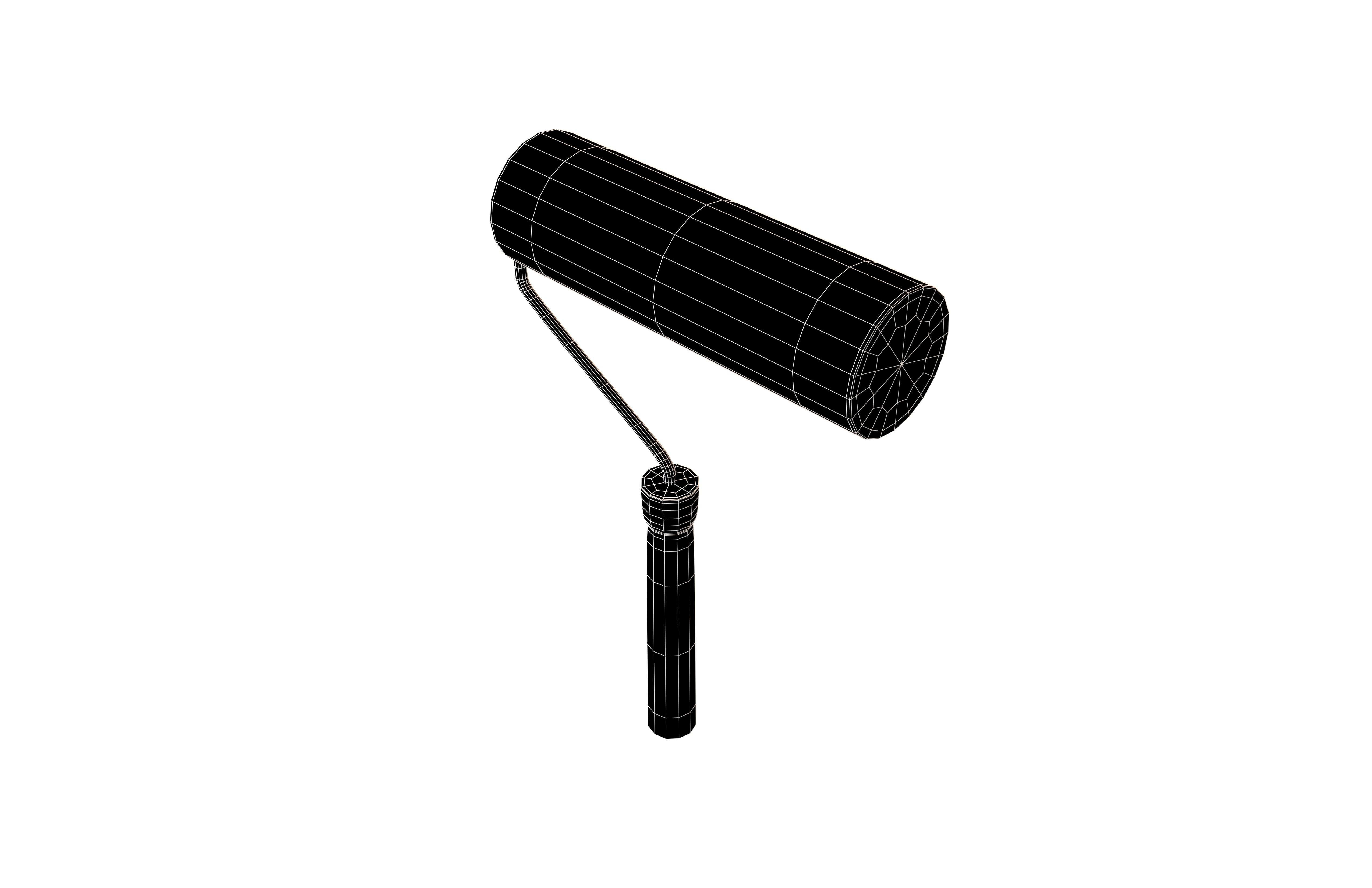 Paint Roller V1 004 Low-poly 3D model_6