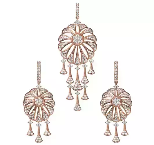 Women Earrings Pendant Set STL JCD Details
