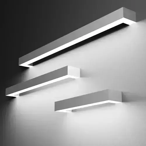 Line U wall-W 3D model