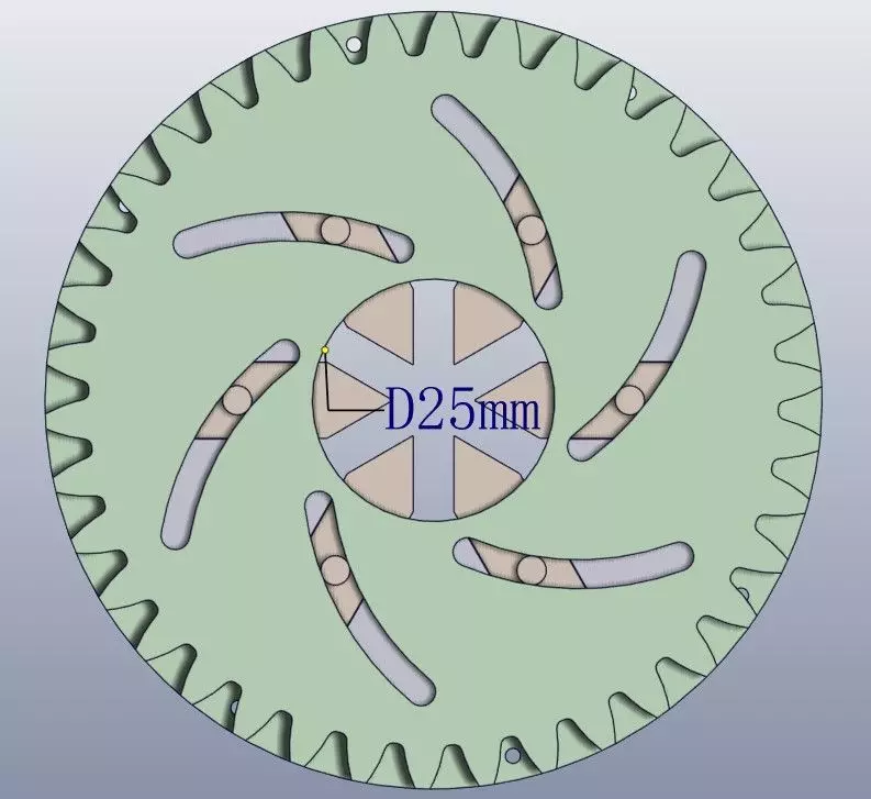 D25B6NM Necking mechanics for 3d printing diy idea 3D print model_0