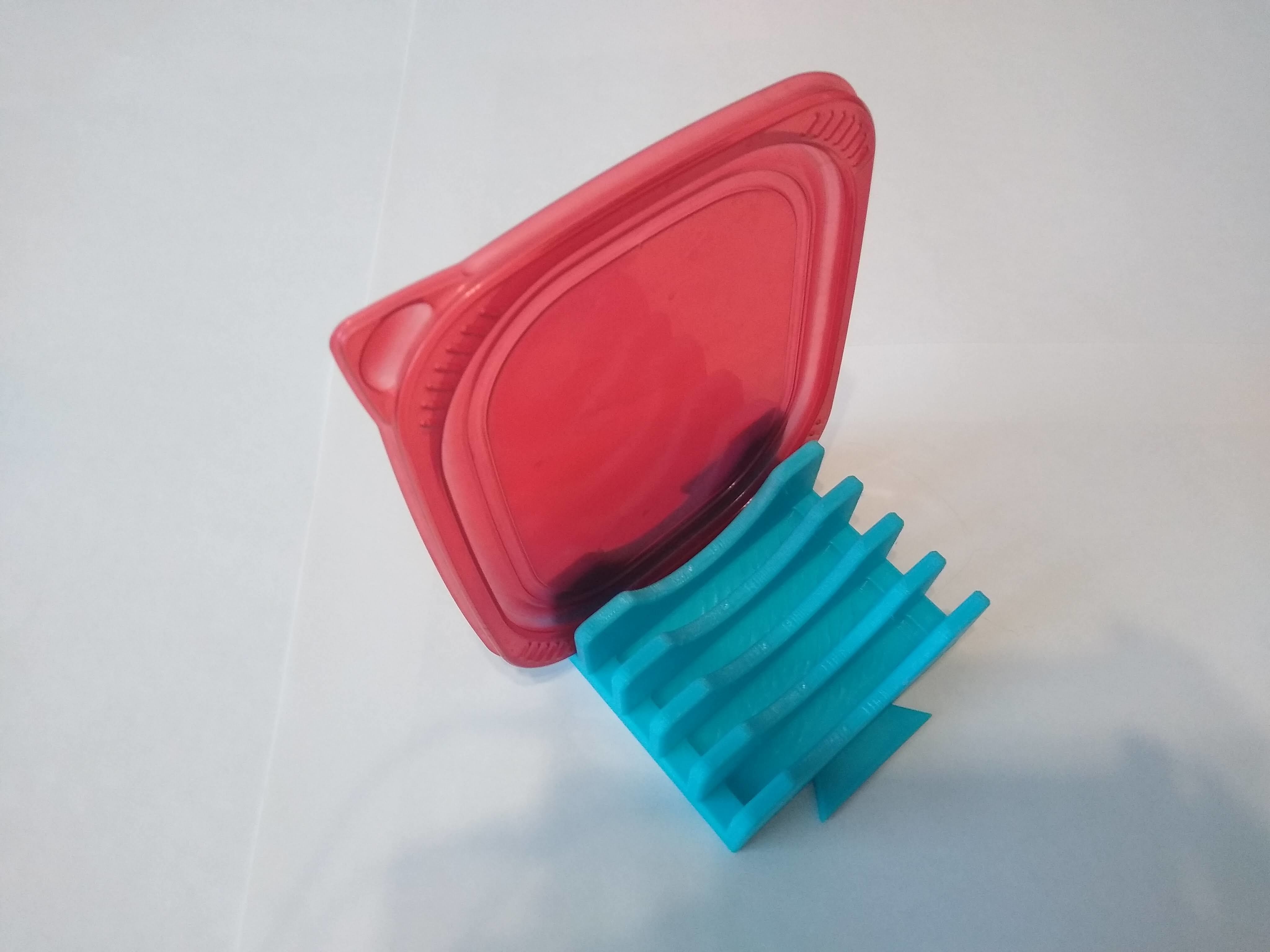 Tupperware Lid Holder 3D print model_9