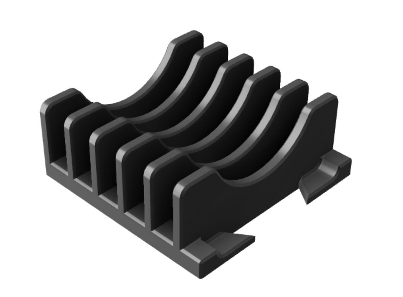 Tupperware Lid Holder 3D print model_17