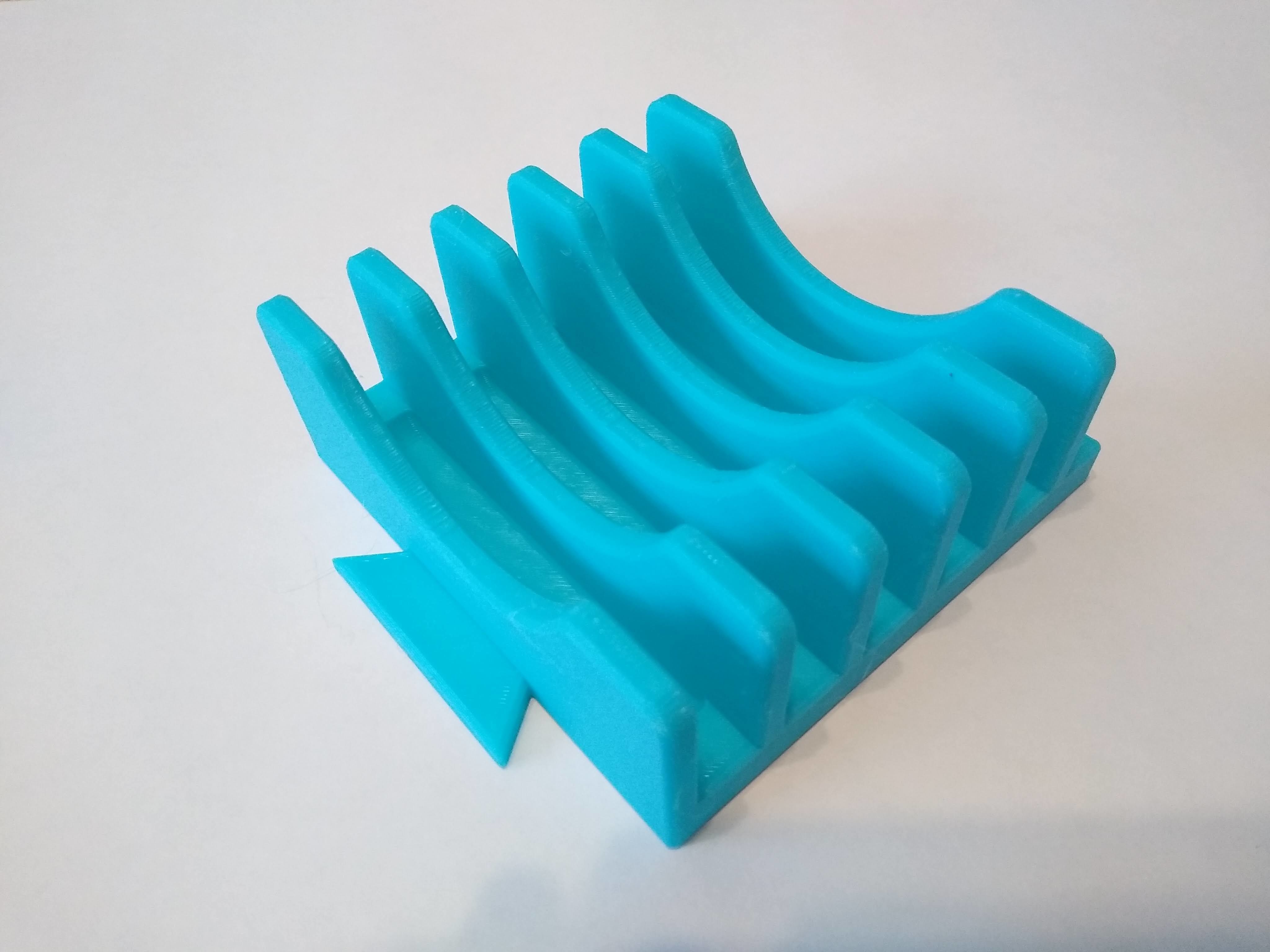 Tupperware Lid Holder 3D print model_12