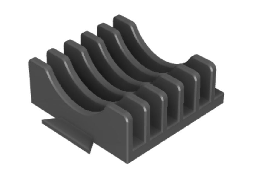 Tupperware Lid Holder 3D print model_16