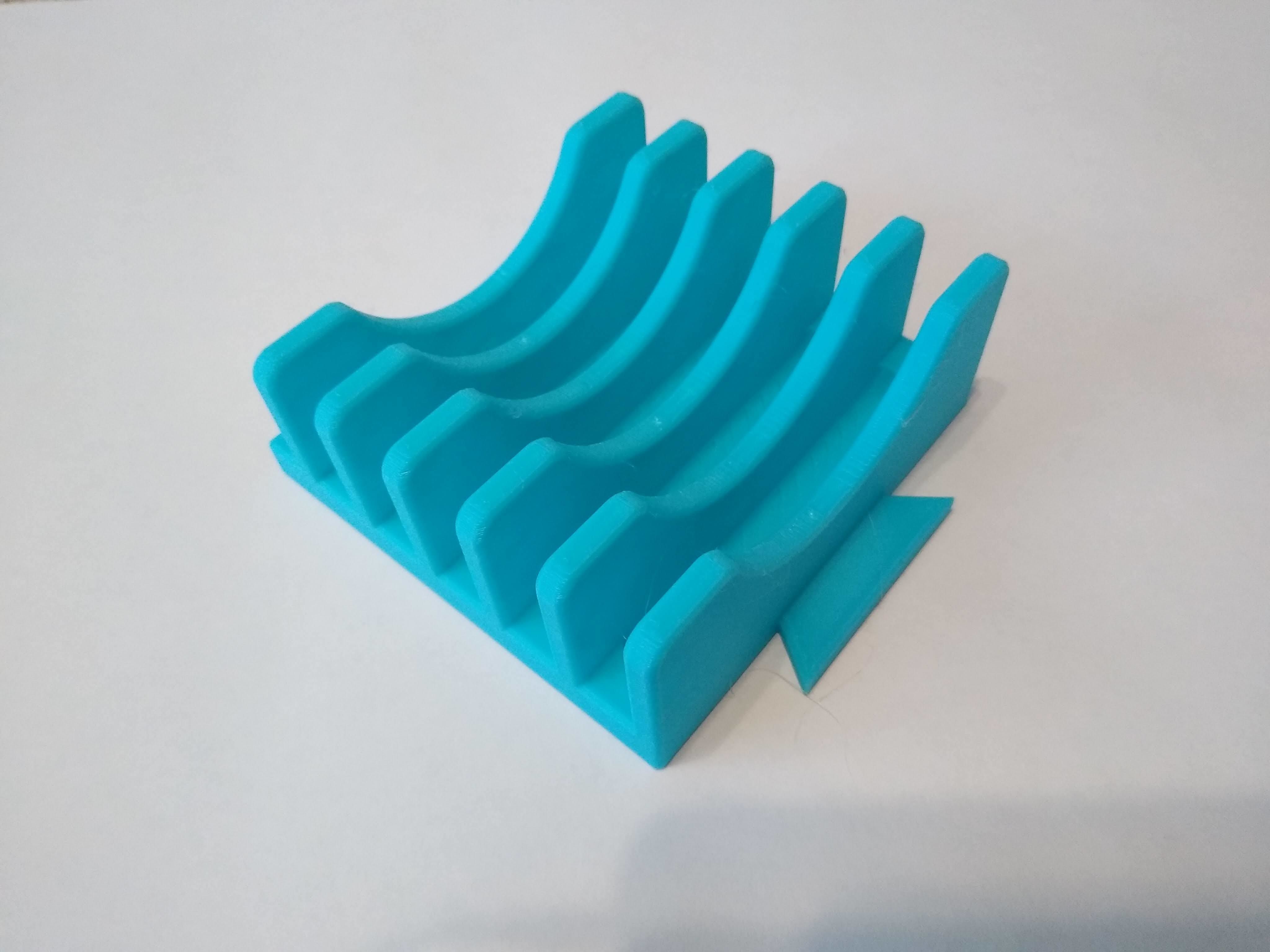 Tupperware Lid Holder 3D print model_11