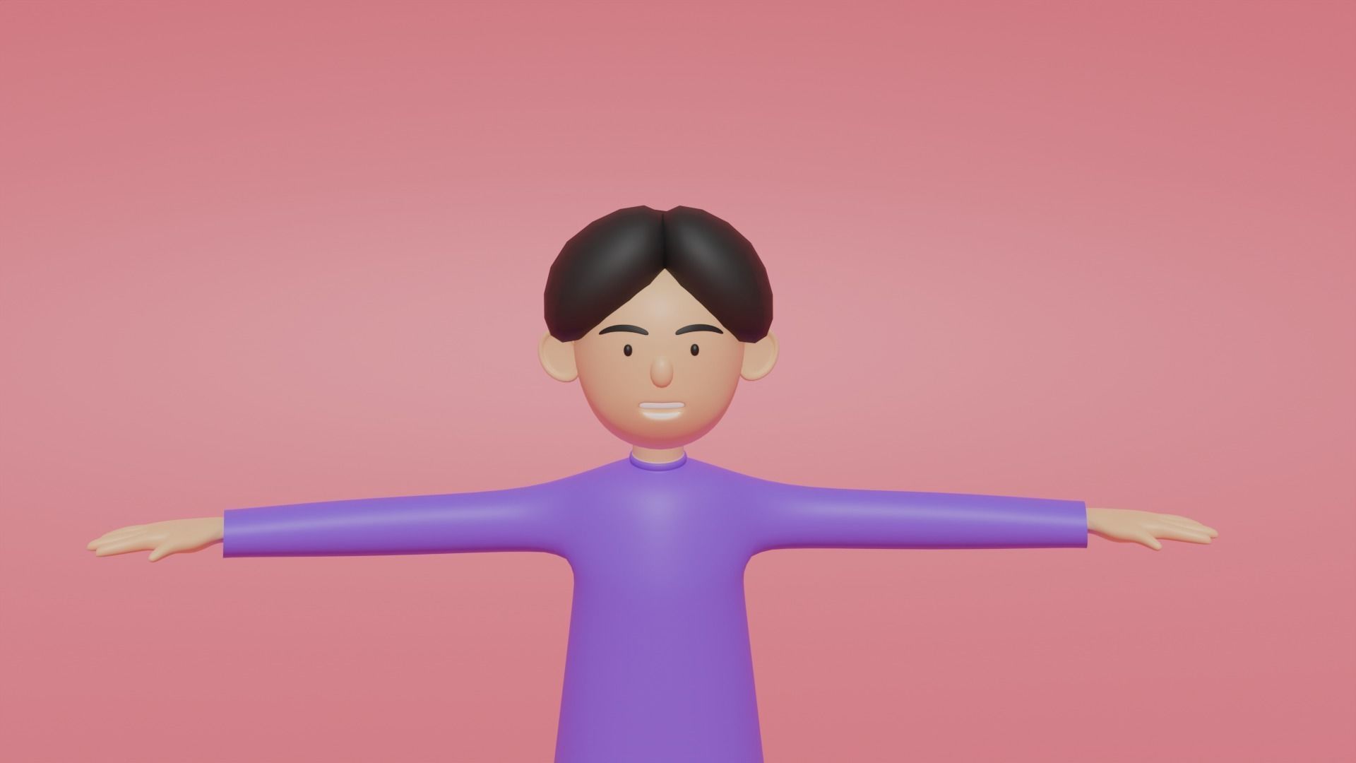 Man character 3D model_1