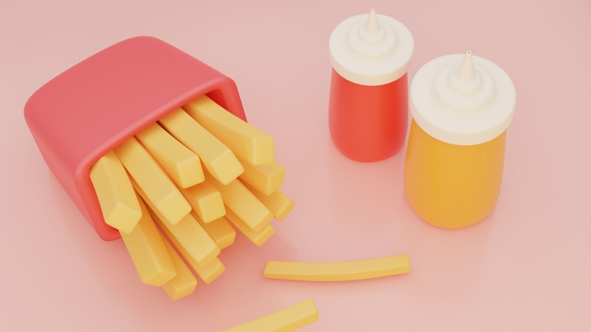 Fast food 3D model_5