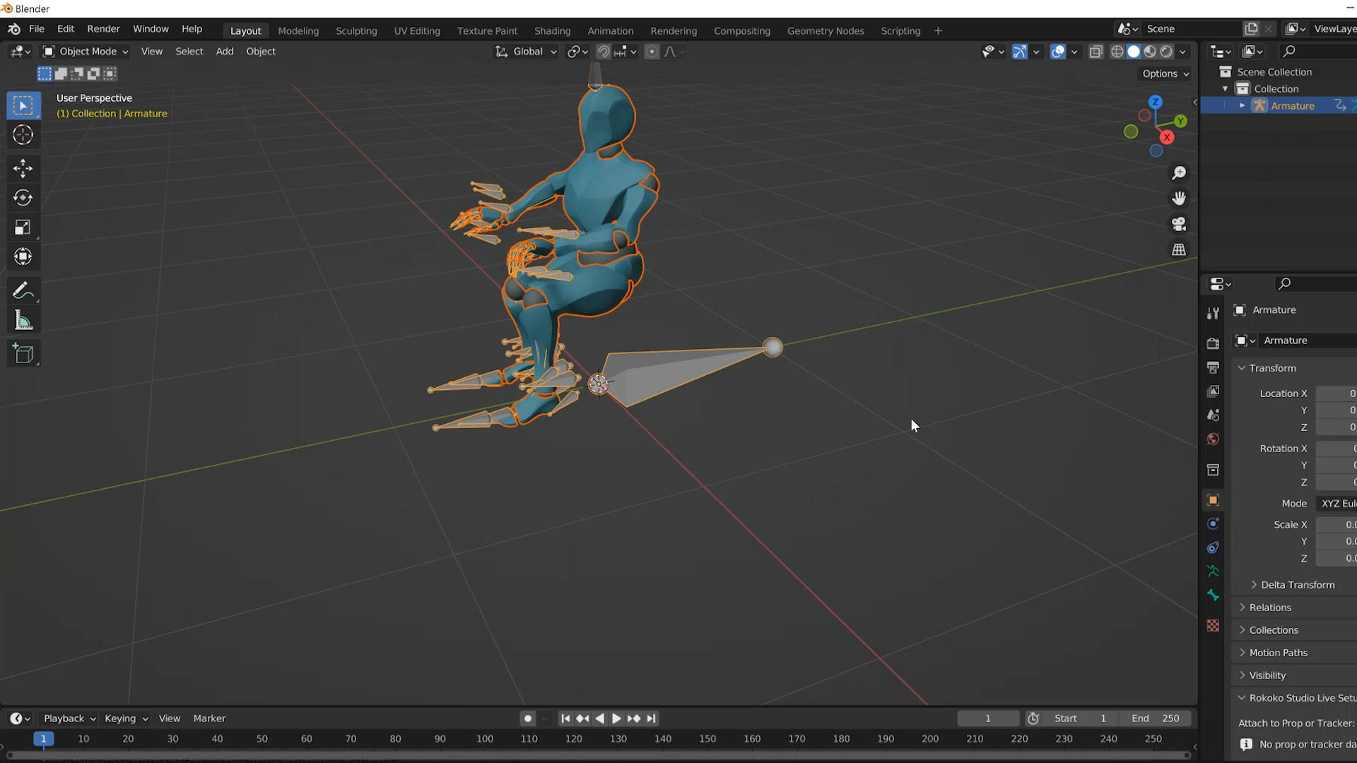 21 Action and Gun Motion capture files for Blender3d 3D model animated