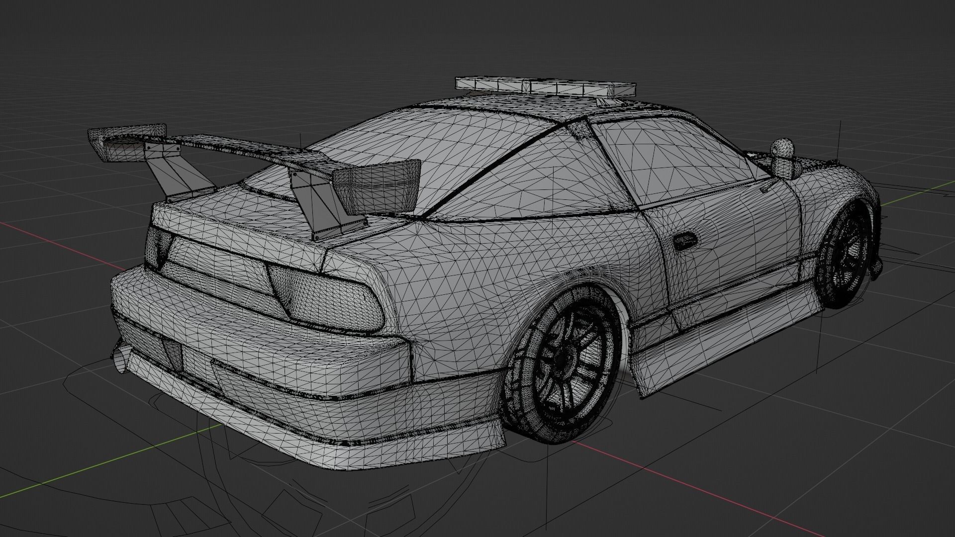 Nissan 180SX Police Car 3D model_15
