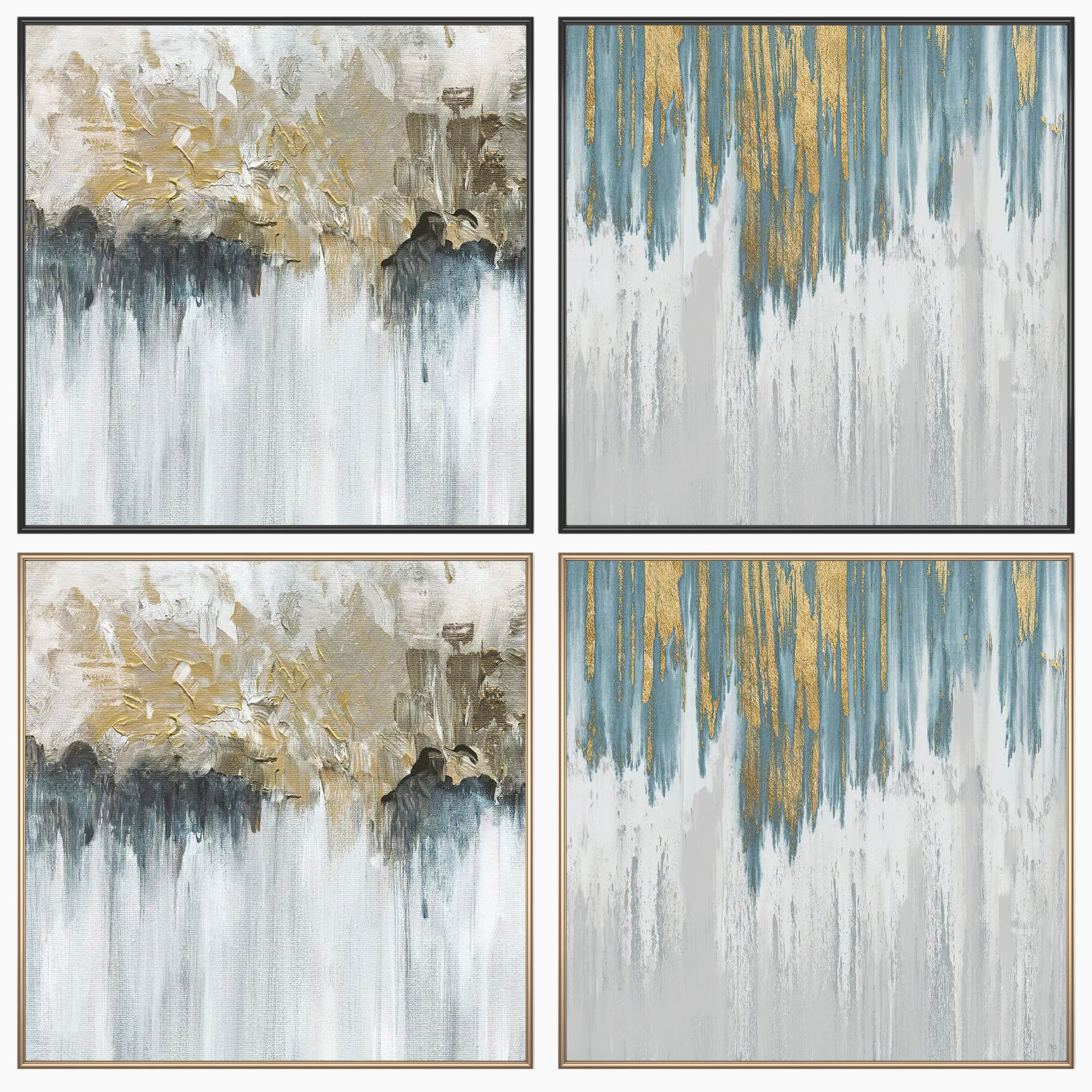 Wall Art Set 4089 3D model_1