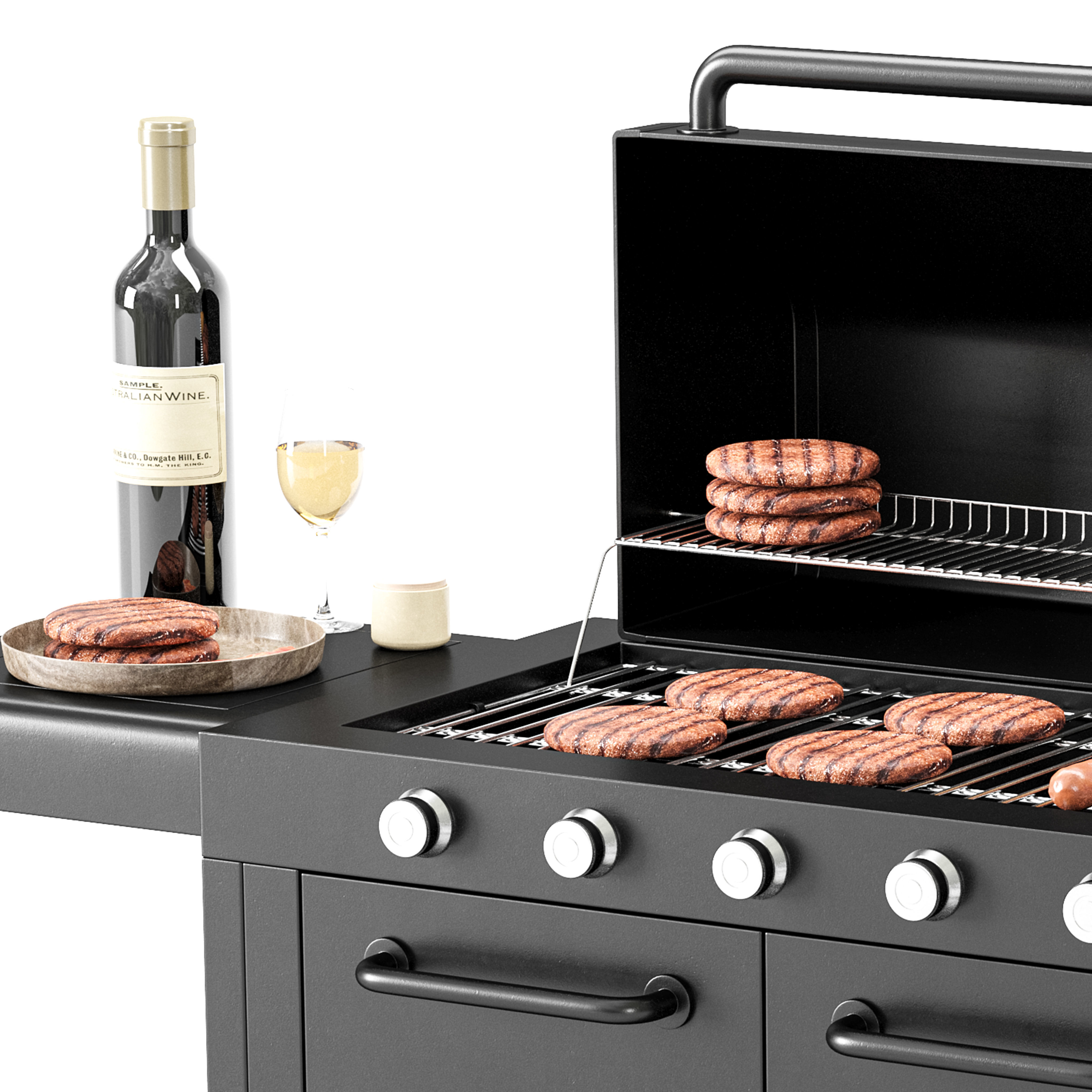 Barbecue 24 3D model_5