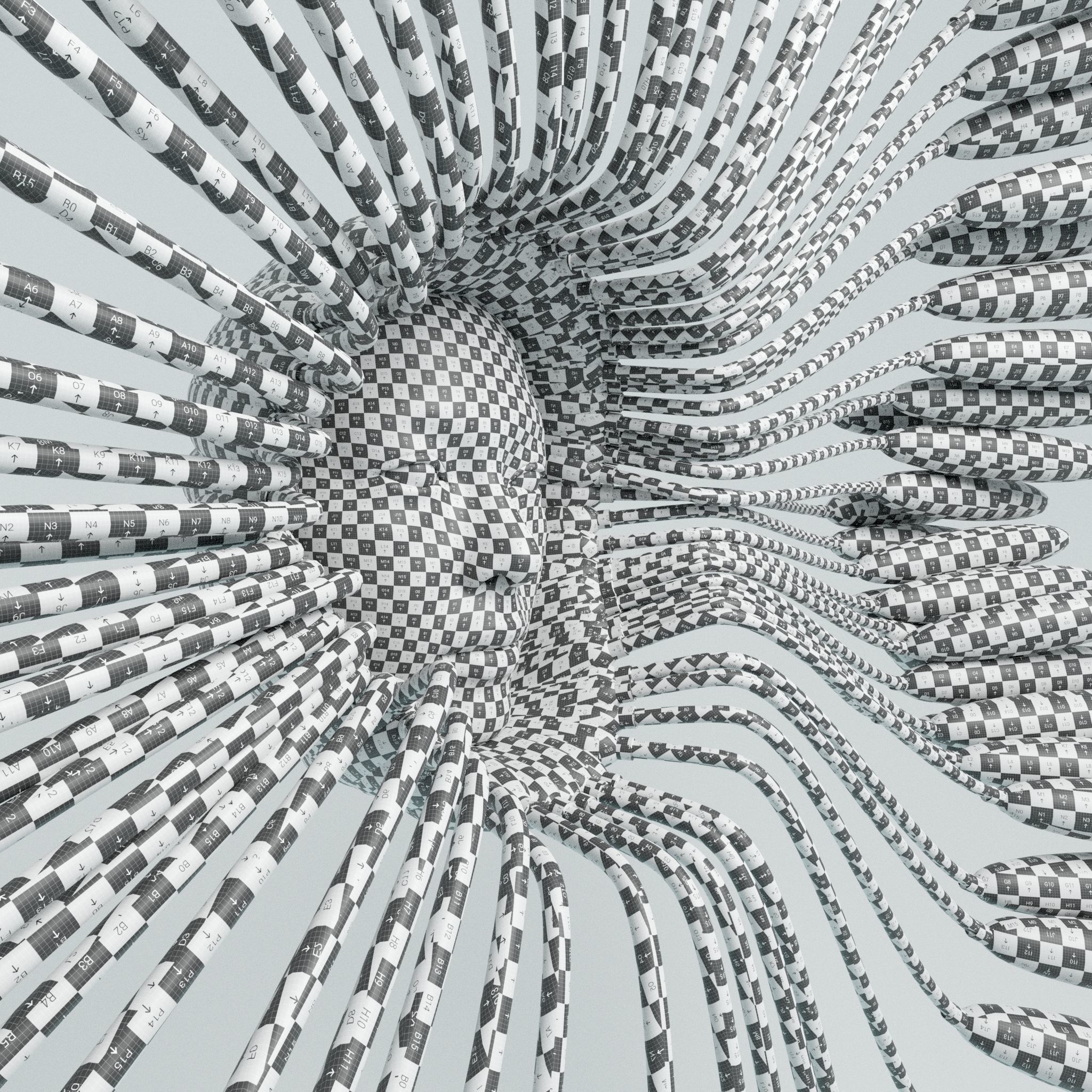 Floating Android Face 3D model_15