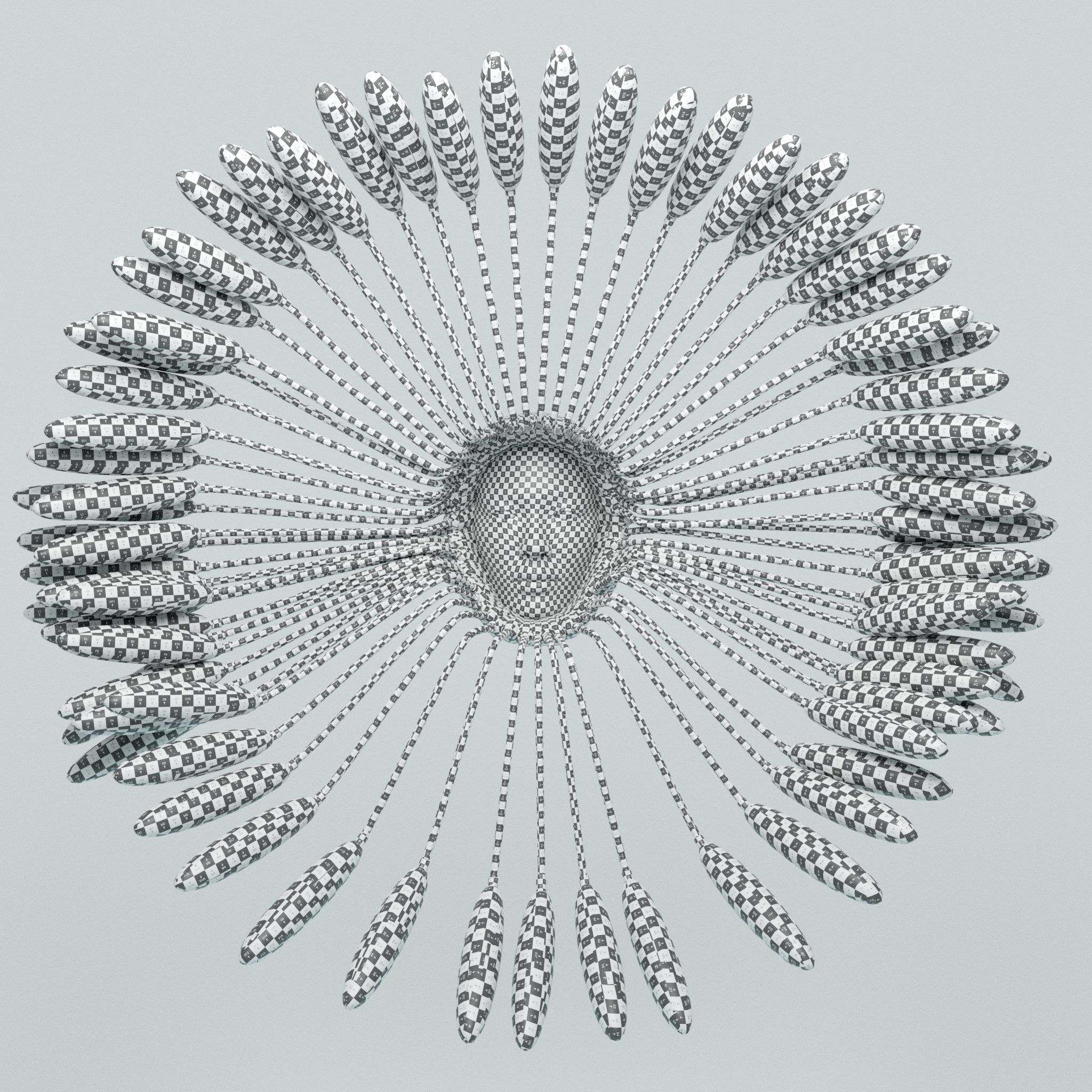 Floating Android Face 3D model_18