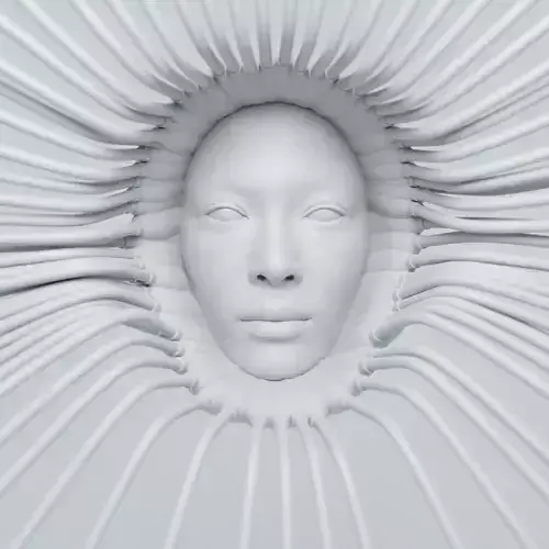 Floating Android Face 3D model