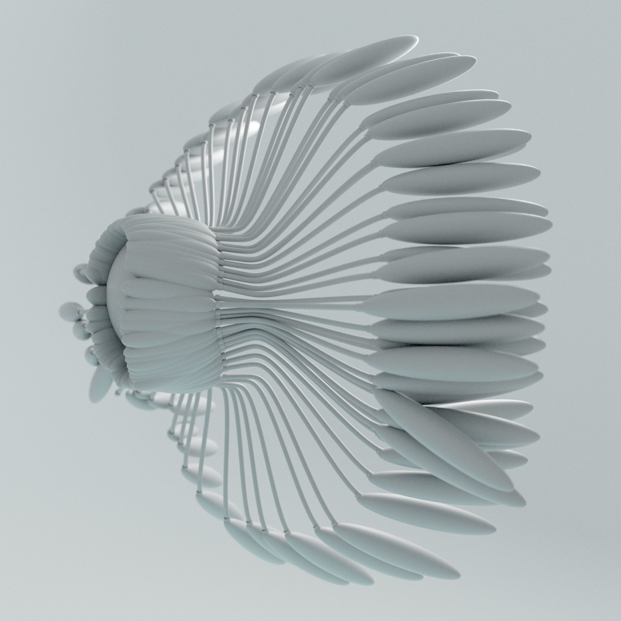 Floating Android Face 3D model_5