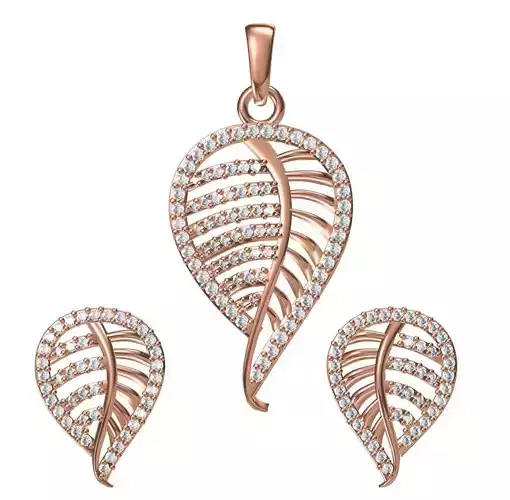 Women Earrings Pendant Set STL JCD Details