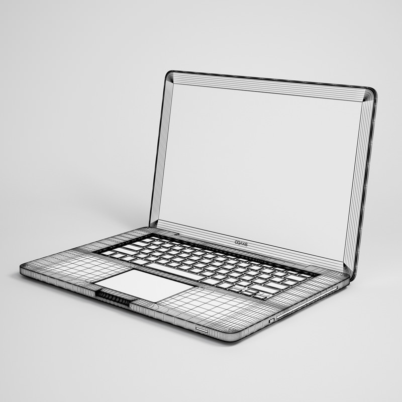 Laptop Computer 13 3D model_1