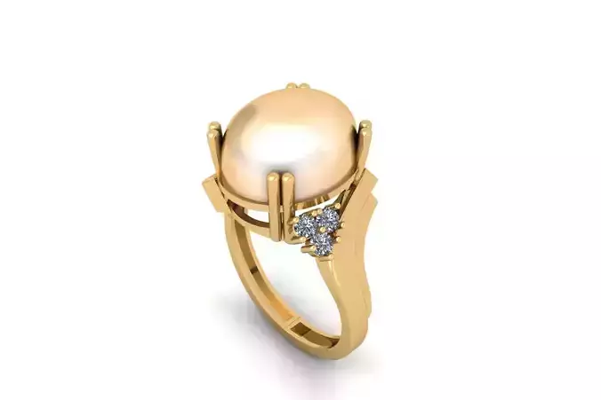 Pearl Ring R 195 3D print model