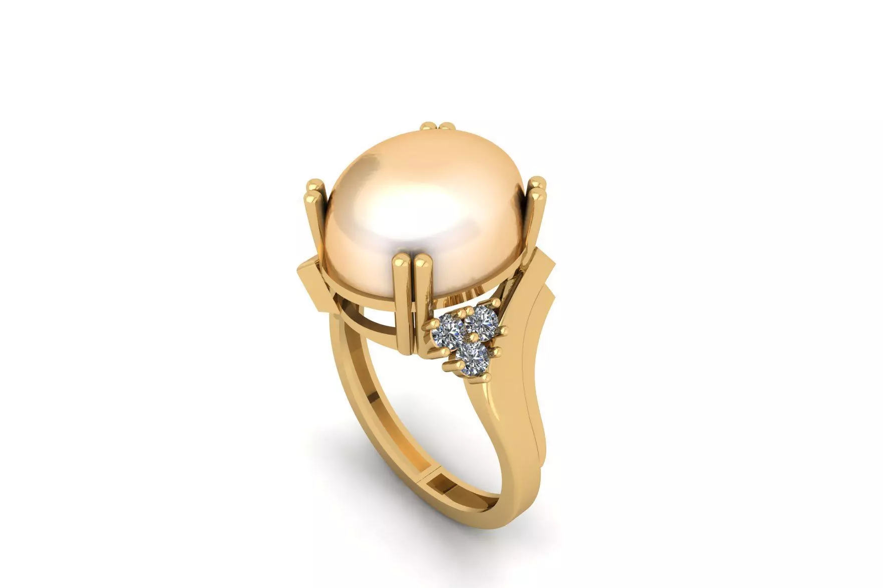 Pearl Ring R 195 3D print model