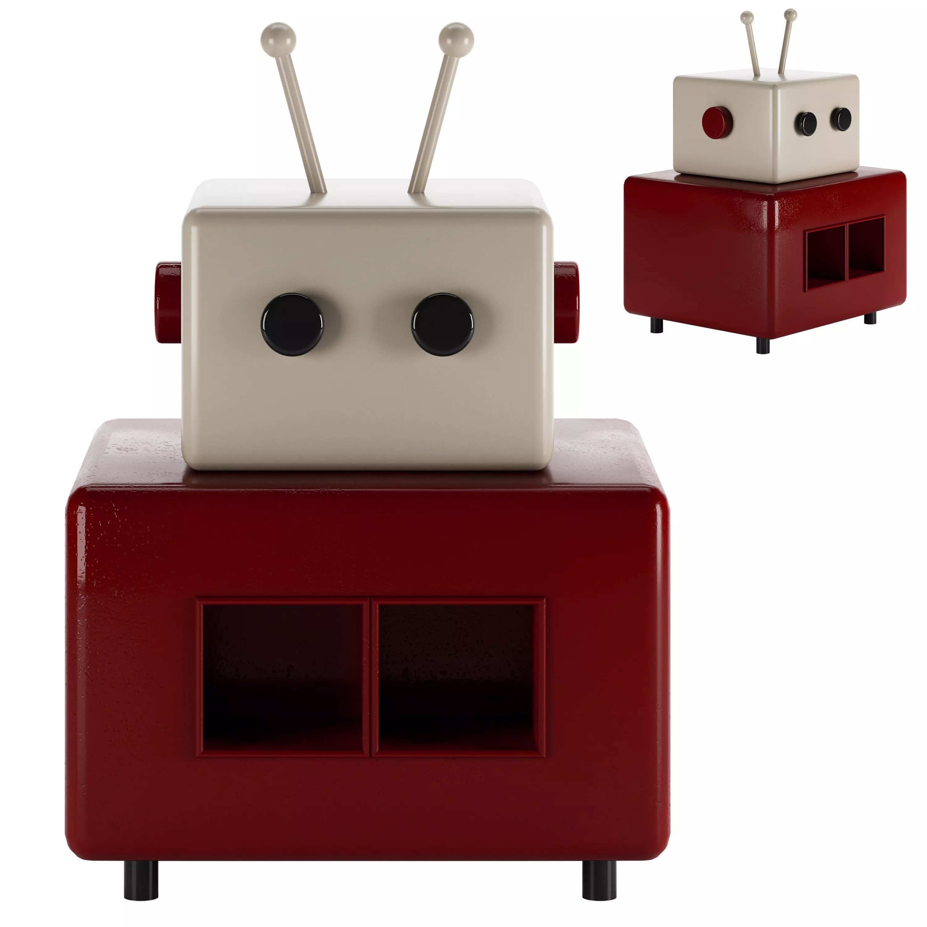 Robot Nightstand 3D model_0