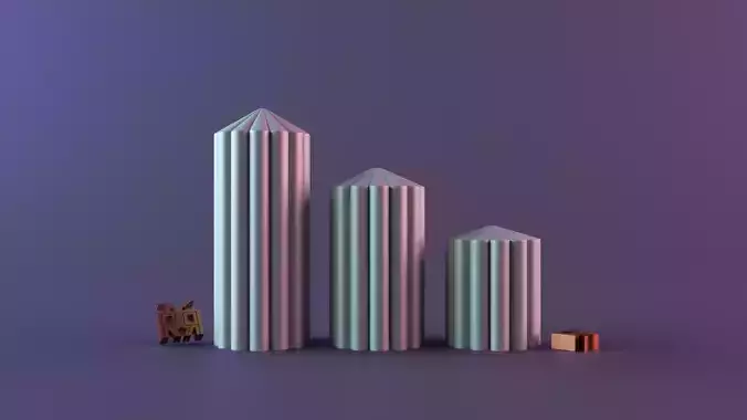 Thick Ribbed Candle 3D print model