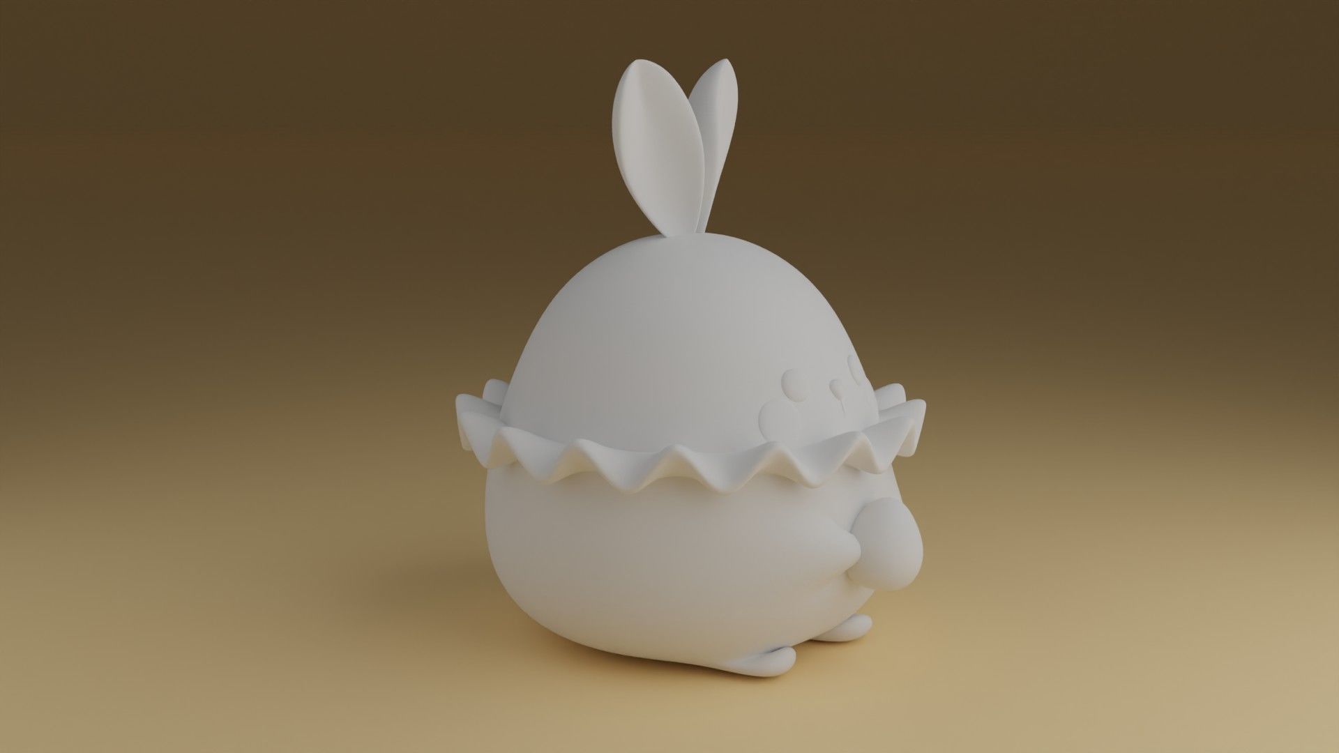 rabbit 3D print model_2