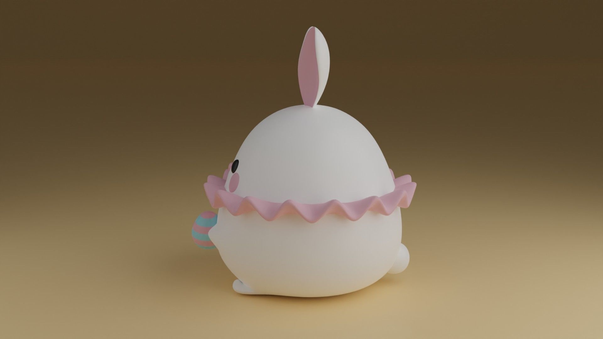 rabbit 3D print model_13