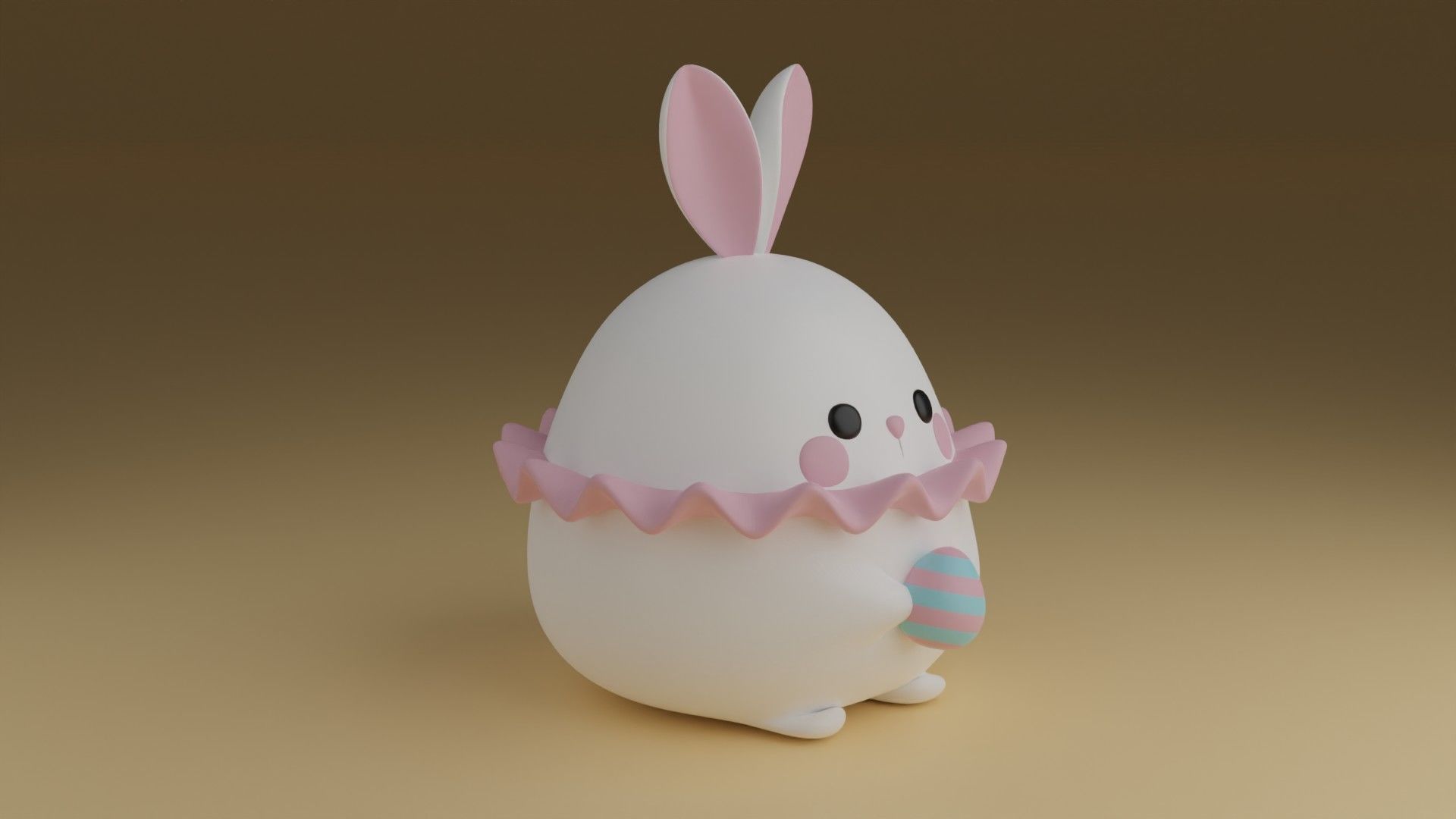 rabbit 3D print model_8