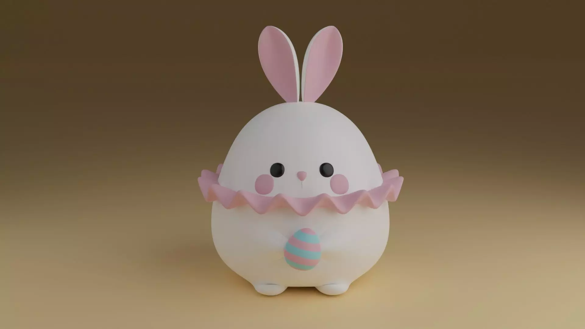 rabbit 3D print model_0
