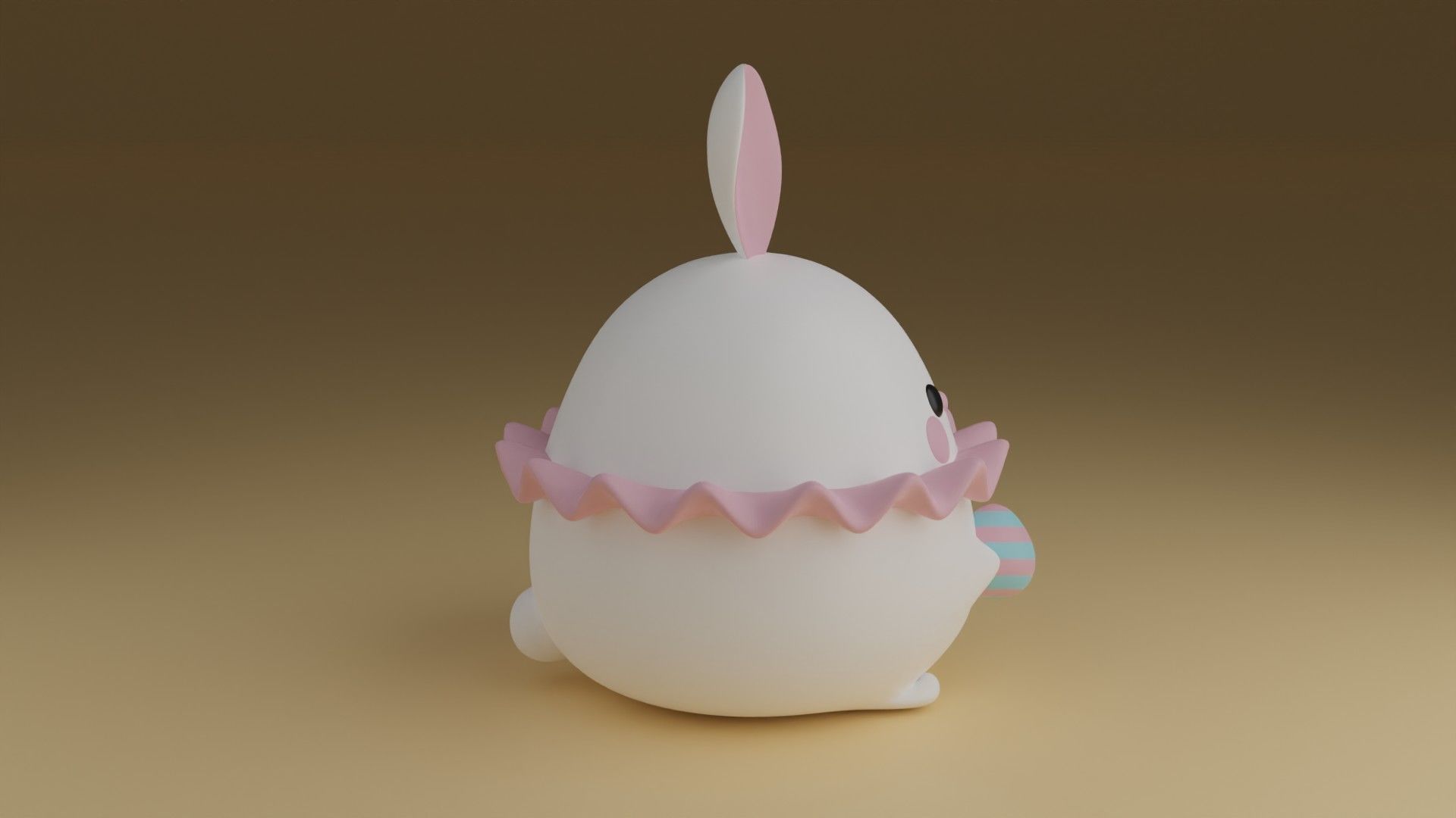 rabbit 3D print model_9