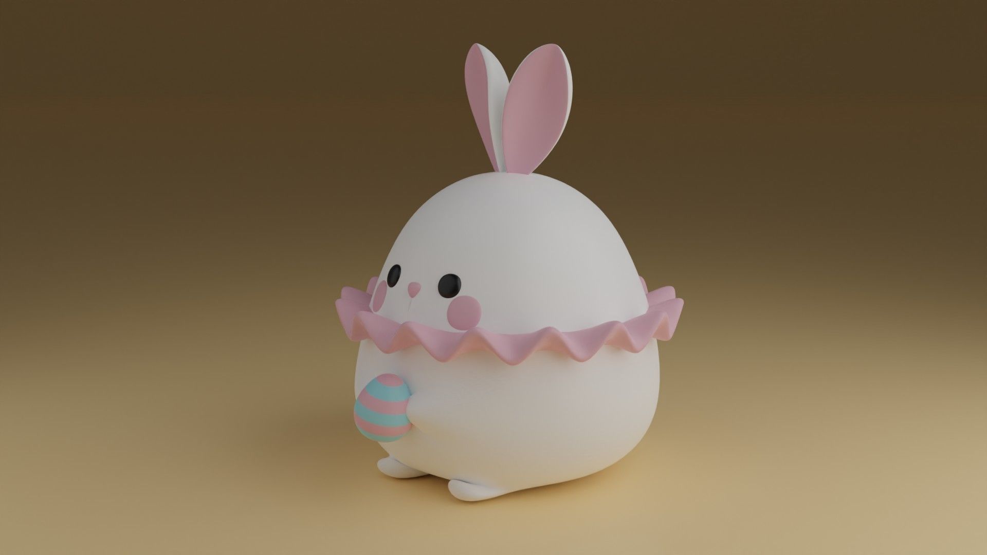 rabbit 3D print model_14