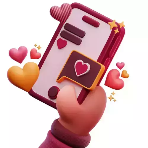 Love Phone Message 3D Icon