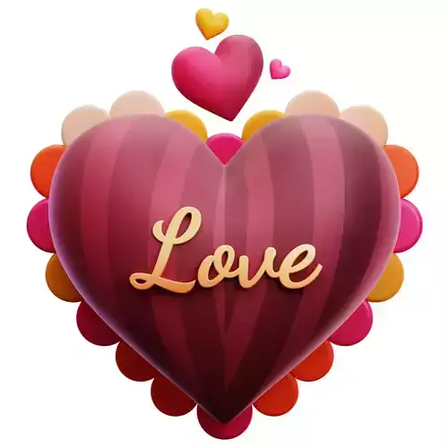Love 3D Icon