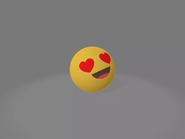 Heart emoji 3D model_0