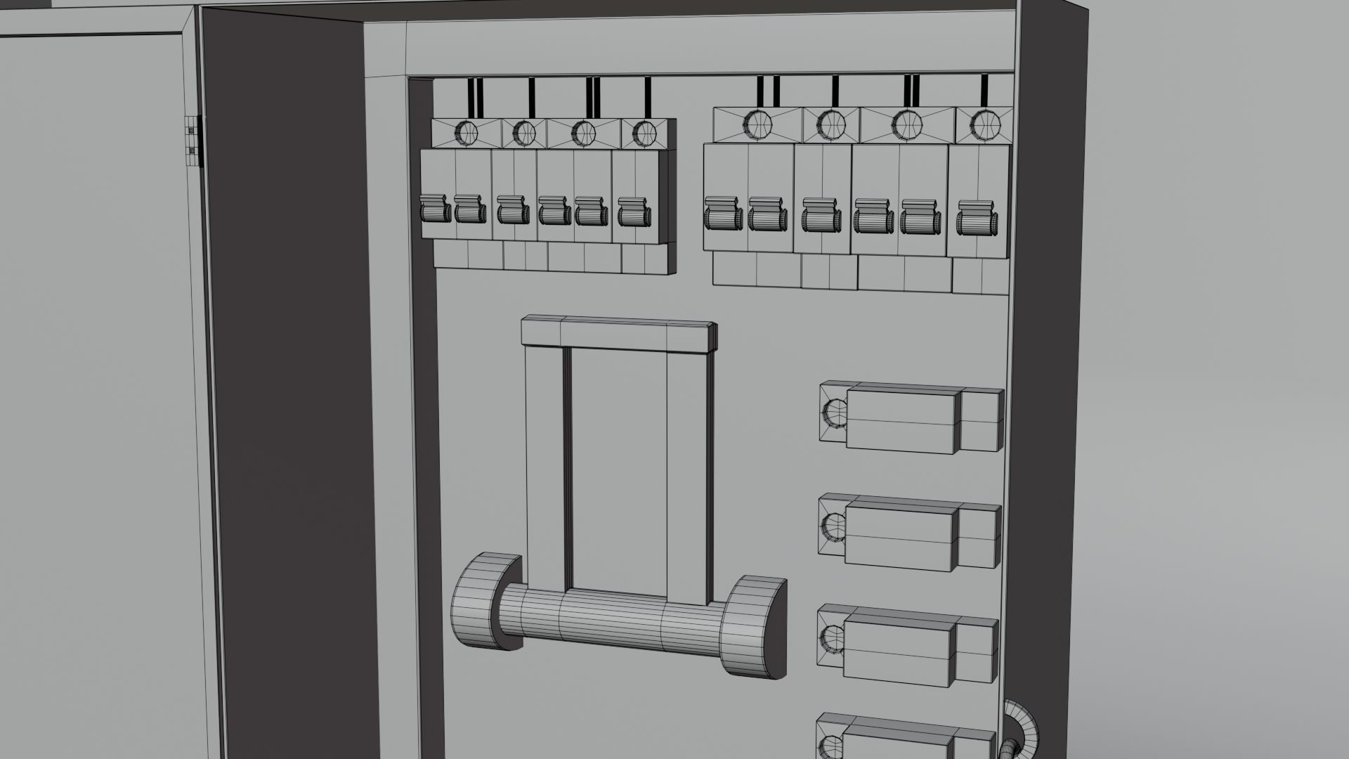 Low-Poly Electrical Control Panel by Nikdox Low-poly 3D model_24