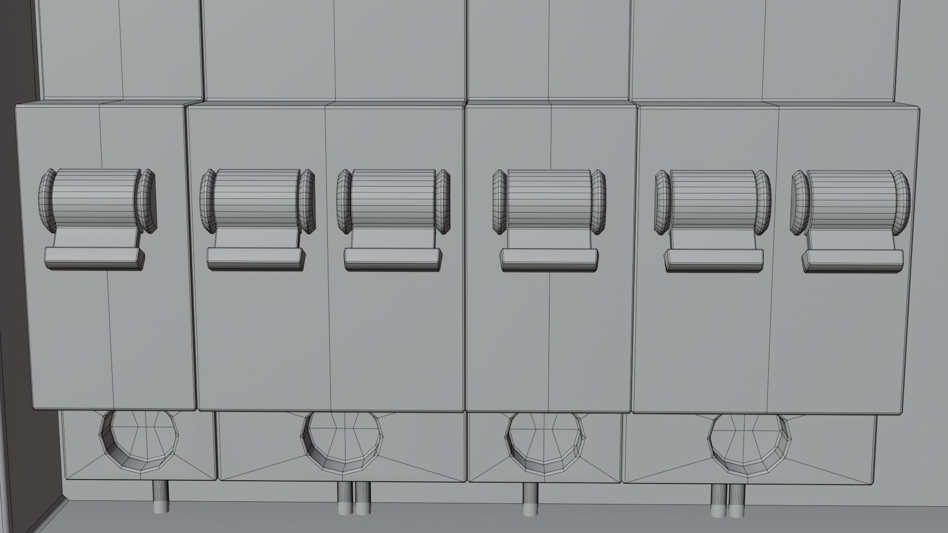 Low-Poly Electrical Control Panel by Nikdox Low-poly 3D model_18